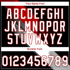 Custom Stitched Black White-Red 3D Pattern Design E-sports Pullover Sweatshirt Hoodie