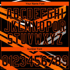 Custom Stitched Black Orange-White 3D Pattern Design E-sports Pullover Sweatshirt Hoodie