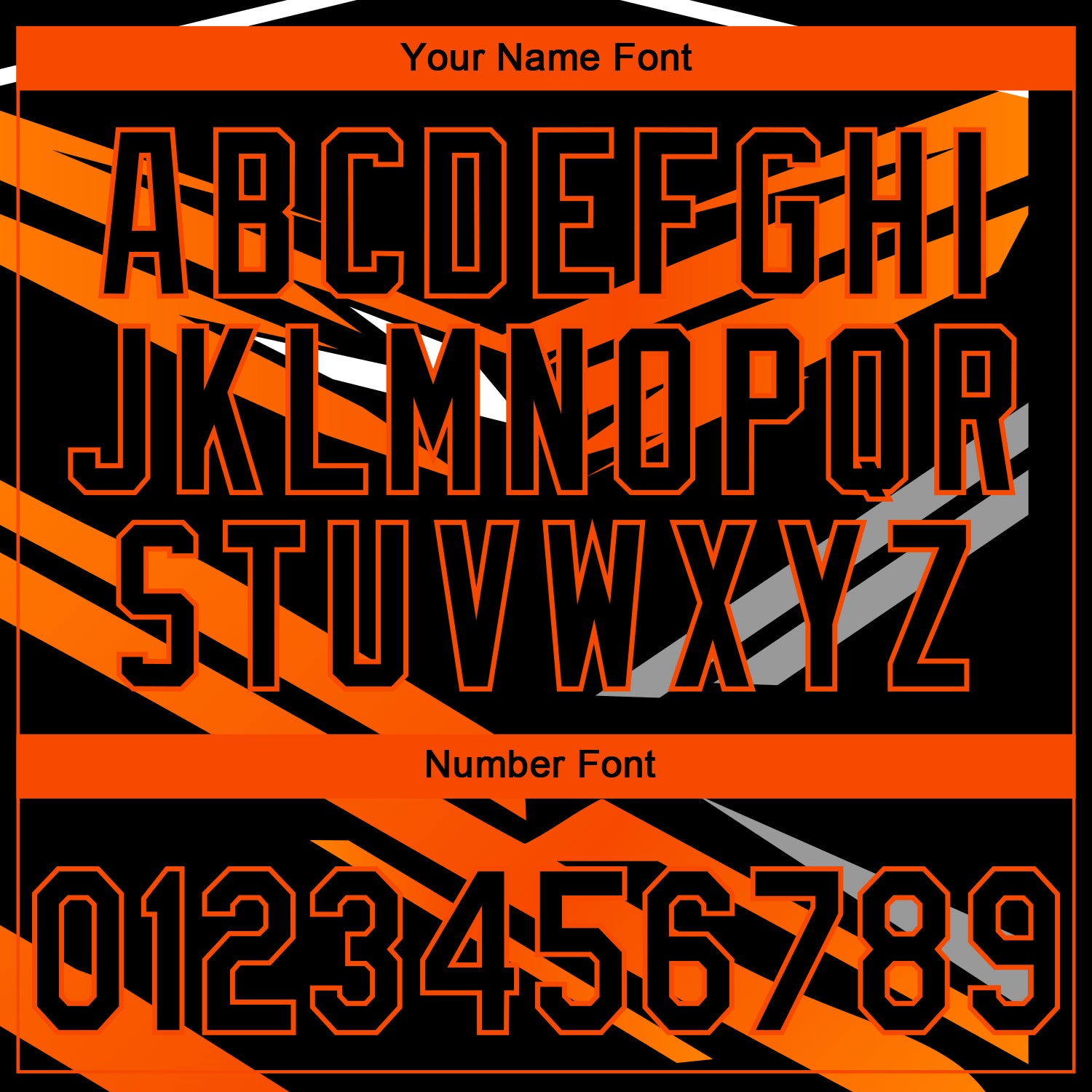 Custom Stitched Black Orange-White 3D Pattern Design E-sports Pullover Sweatshirt Hoodie