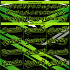 Custom Stitched Black Neon Green-White 3D Pattern Design E-sports Pullover Sweatshirt Hoodie