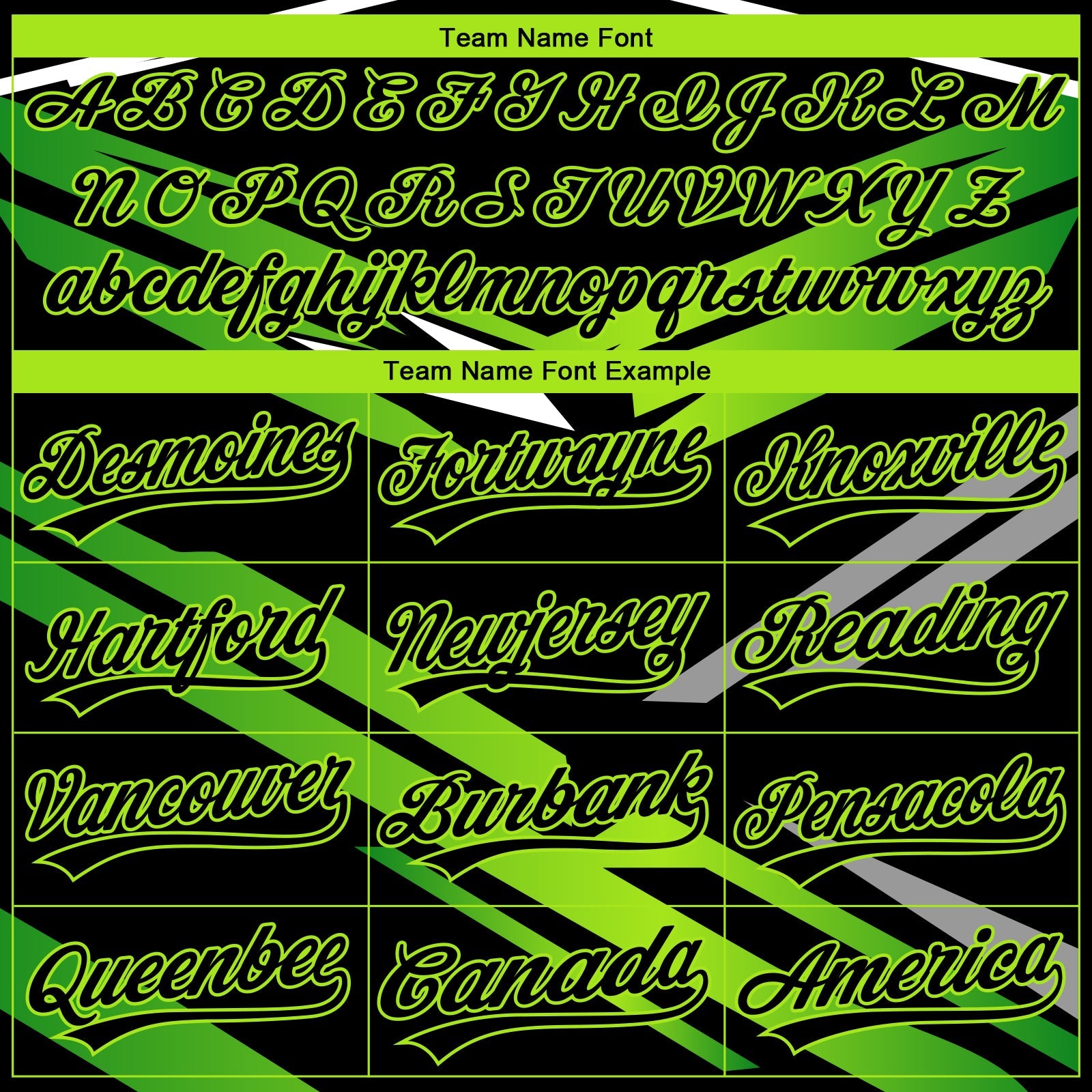 Custom Stitched Black Neon Green-White 3D Pattern Design E-sports Pullover Sweatshirt Hoodie