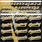 Custom Stitched Old Gold Black-White 3D Pattern Design E-sports Pullover Sweatshirt Hoodie