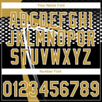 Custom Stitched Old Gold Black-White 3D Pattern Design E-sports Pullover Sweatshirt Hoodie