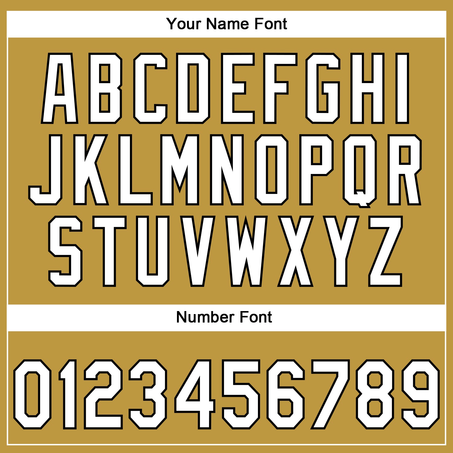 Custom Stitched Old Gold White-Black 3D Pattern Design E-sports Pullover Sweatshirt Hoodie