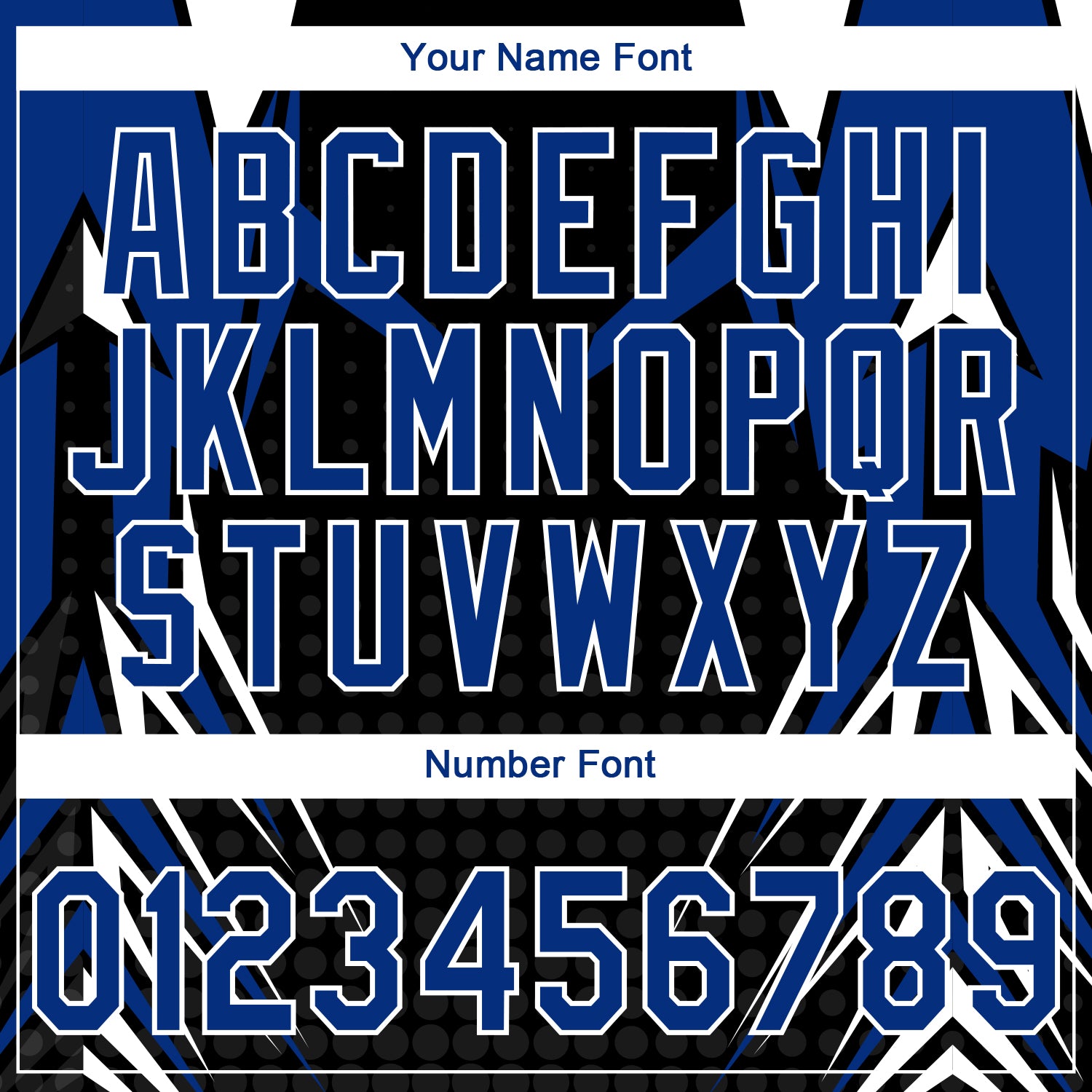 Custom Stitched Royal Black-White 3D Pattern Design E-sports Pullover Sweatshirt Hoodie