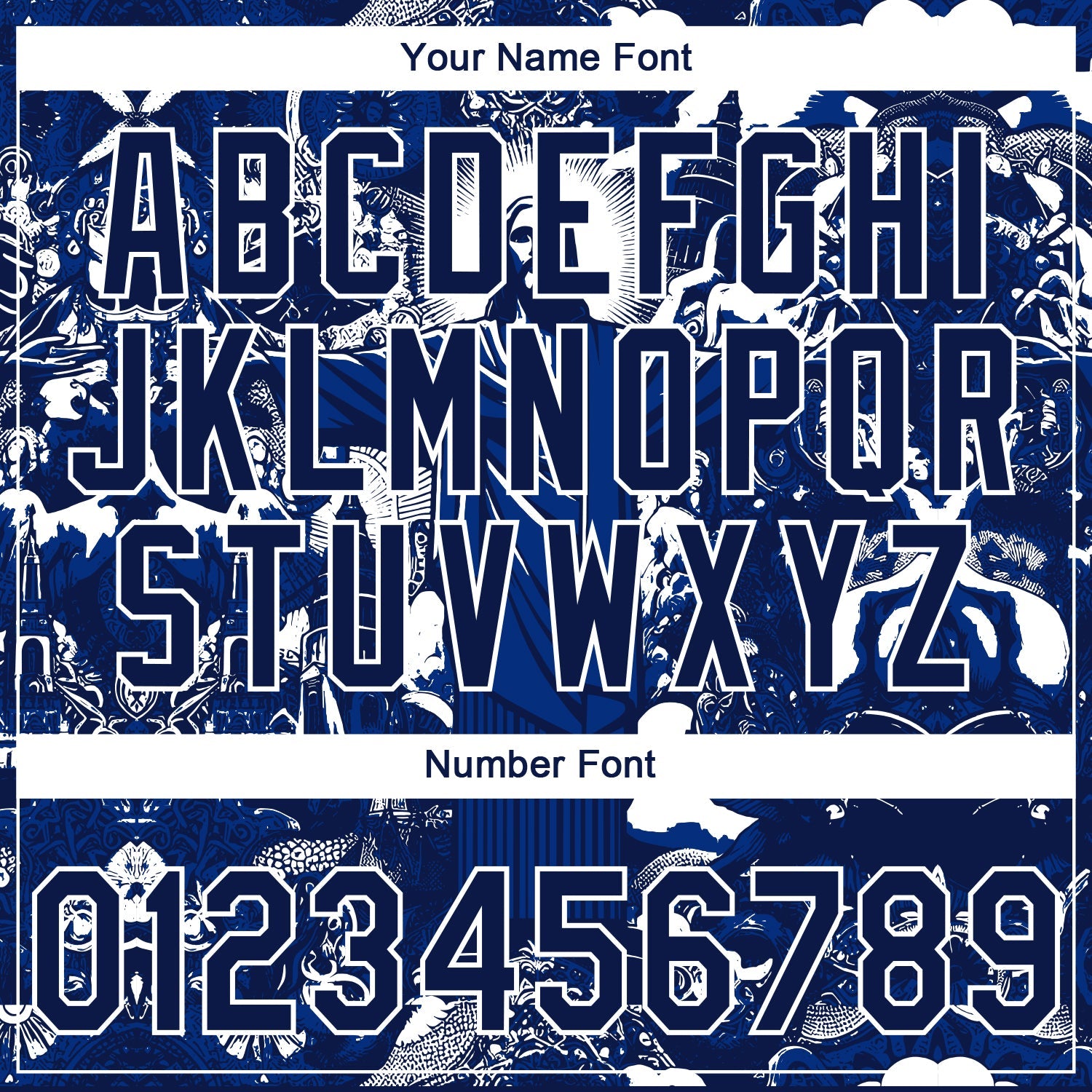 Custom Stitched Navy Royal-White 3D Pattern Design Religion Jesus Christ Pullover Sweatshirt Hoodie