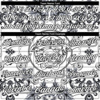 Custom Stitched White Black 3D Pattern Design Medusa Pullover Sweatshirt Hoodie