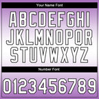 Custom Stitched Medium Purple White-Black 3D Pattern Design Religion The Virgin Mary Pullover Sweatshirt Hoodie