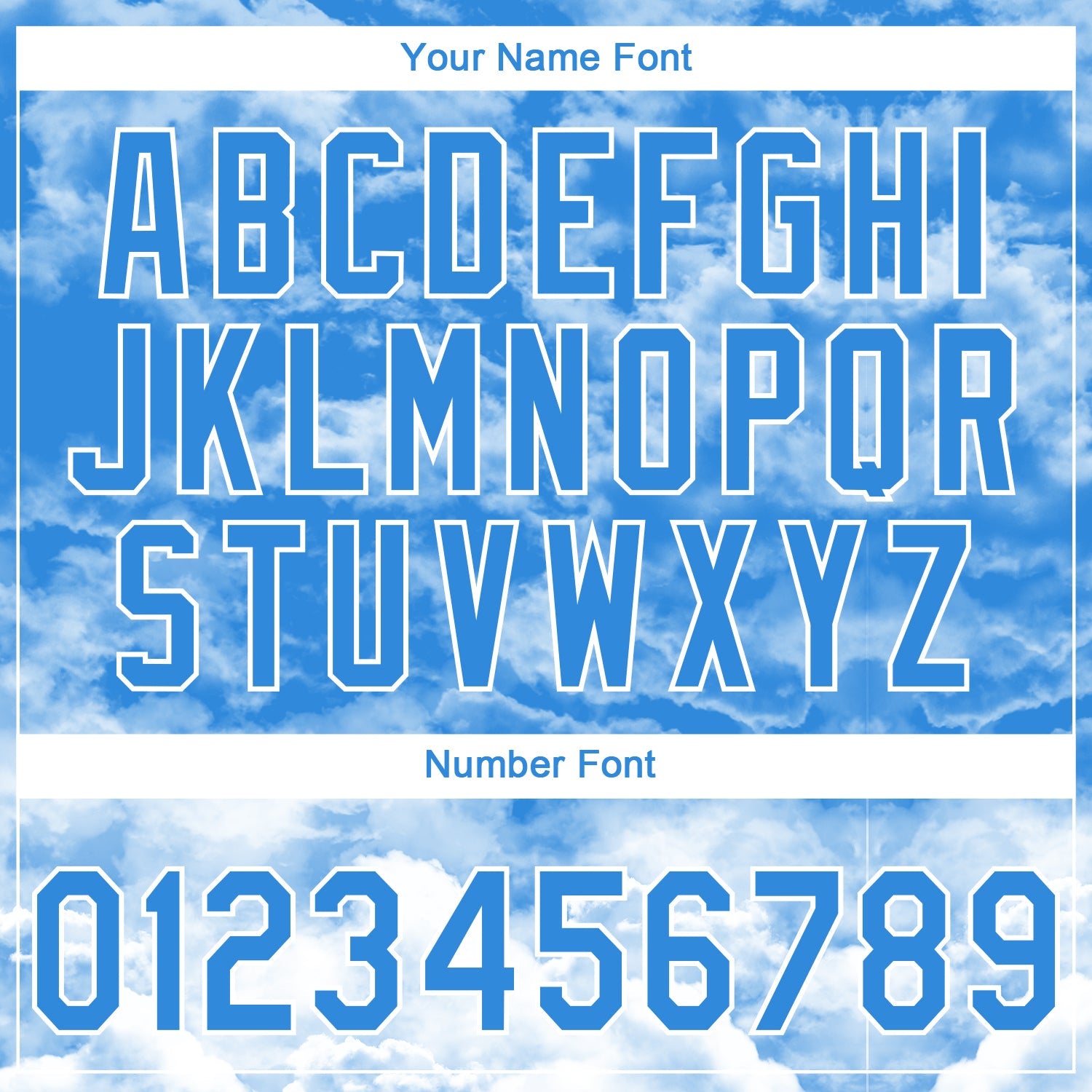 Custom Stitched Powder Blue White 3D Pattern Design Religion The Virgin Mary Pullover Sweatshirt Hoodie