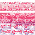 Custom Stitched Neon Pink Purple-White 3D Pattern Design Religion The Virgin Mary Pullover Sweatshirt Hoodie