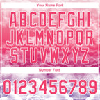 Custom Stitched Neon Pink Purple-White 3D Pattern Design Religion The Virgin Mary Pullover Sweatshirt Hoodie