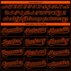 Custom Stitched Black Orange-White 3D Skull Pattern Pullover Sweatshirt Hoodie