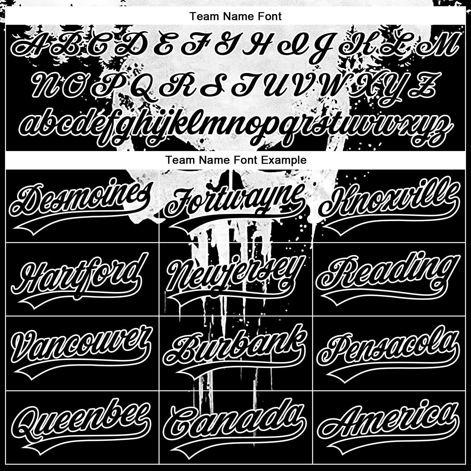 Custom Stitched Black White 3D Skull Pattern Pullover Sweatshirt Hoodie