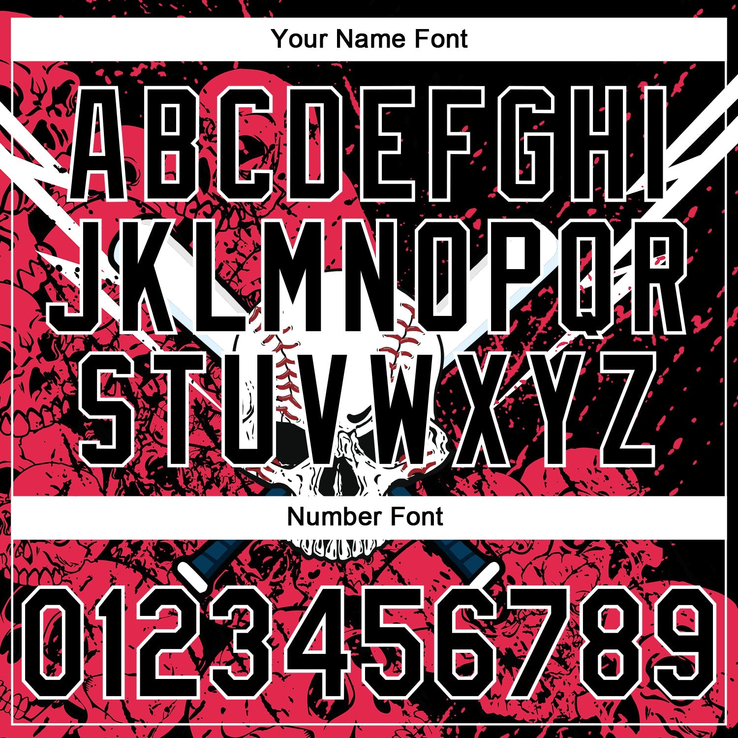 Custom Stitched Black Neon Pink-White 3D Skull Pattern Pullover Sweatshirt Hoodie