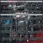 Custom Stitched Black Gray 3D Pattern Design Viking Pullover Sweatshirt Hoodie