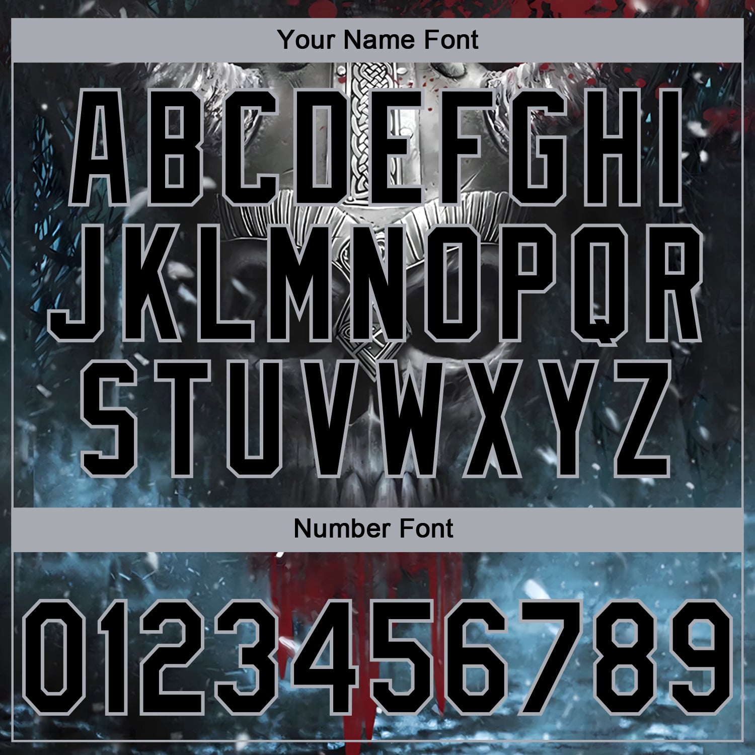 Custom Stitched Black Gray 3D Skull Pattern Pullover Sweatshirt Hoodie