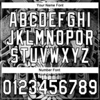 Custom Stitched Black White 3D Skull Pattern Pullover Sweatshirt Hoodie