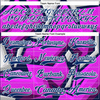 Custom Purple US Navy Blue Red-White 3D Pattern Cyber Mecha E-sport Hockey Jersey