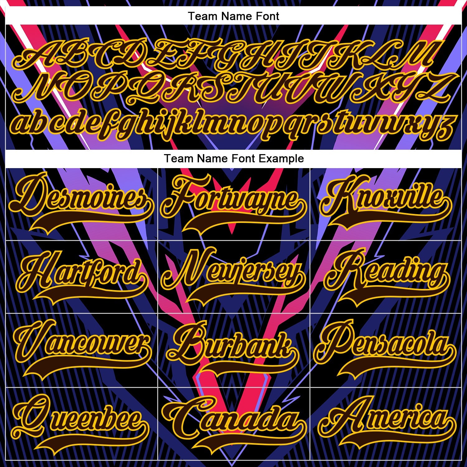 Custom Purple Brown Orange Black-Yellow 3D Pattern Cyber Mecha E-sport Hockey Jersey
