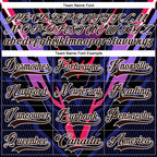 Custom Royal Brown Black Red Purple-White 3D Pattern Cyber Mecha E-sport Hockey Jersey