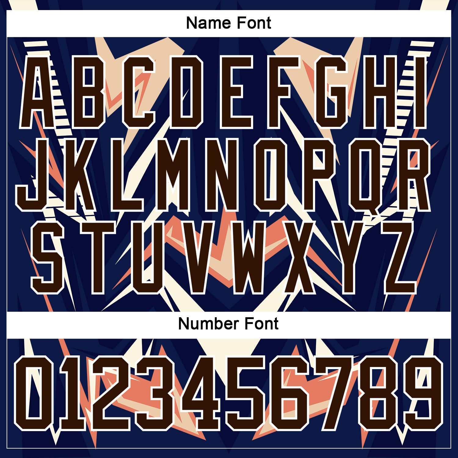 Custom Royal Brown Orange Cream-White 3D Pattern Cyber Mecha E-sport Hockey Jersey