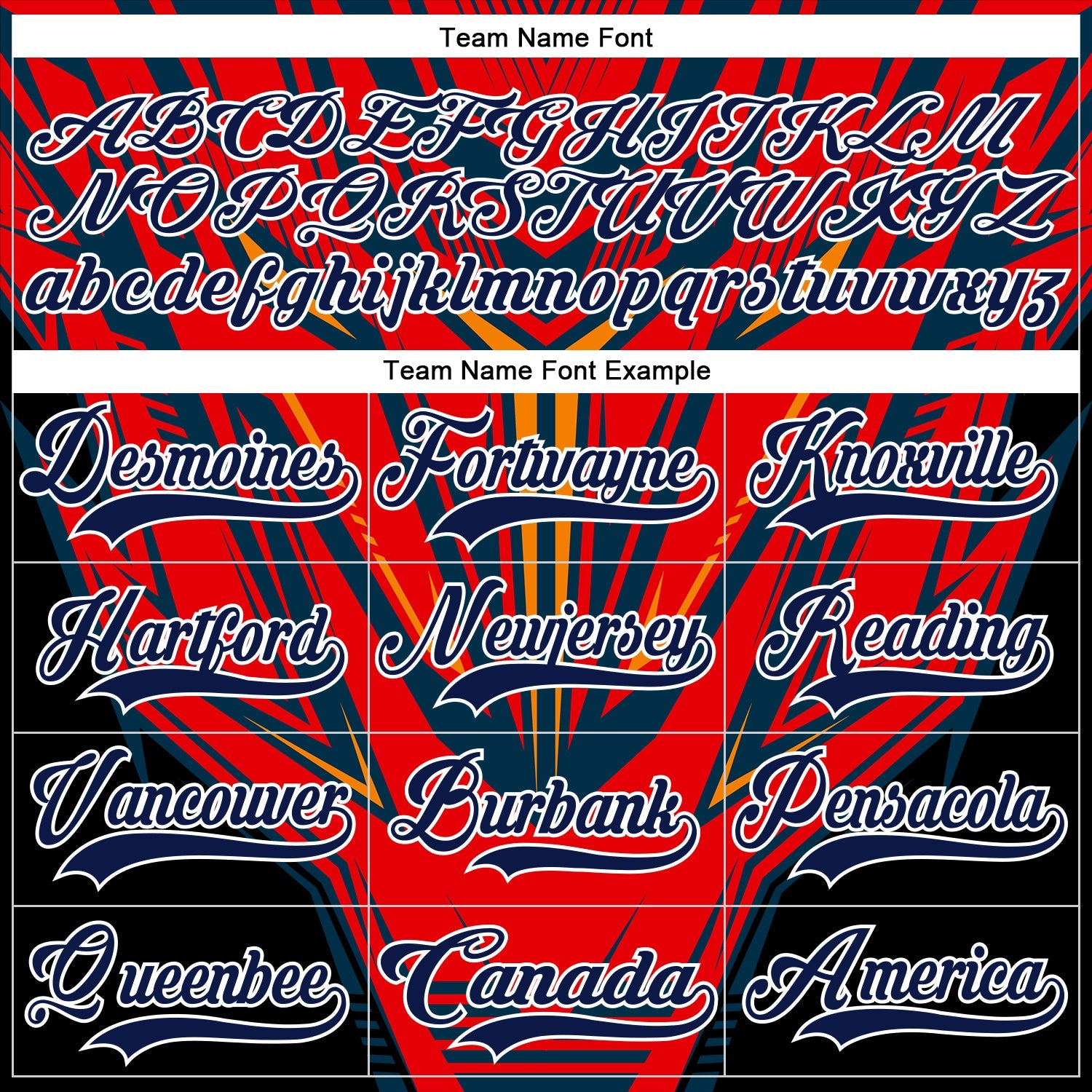 Custom Black Navy Red Orange-White 3D Pattern Cyber Mecha E-sport Hockey Jersey