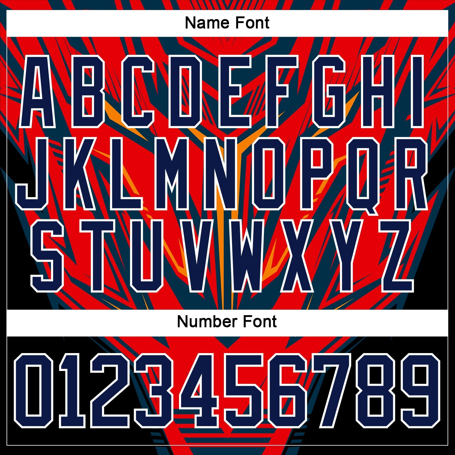 Custom Black Navy Red Orange-White 3D Pattern Cyber Mecha E-sport Hockey Jersey