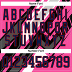 Custom Pink Navy Black Gray Red-White 3D Pattern Cyber Mecha E-sport Hockey Jersey