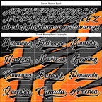 Custom Gray Black Gold Orange-White 3D Pattern Cyber Mecha E-sport Hockey Jersey