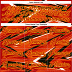 Custom Red Navy Yellow-White 3D Pattern Cyber Mecha E-sport Hockey Jersey