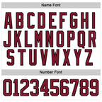 Custom White Crimson-Black 3D Pattern Native Americans Tribal Indigenous People Hockey Lace Neck Jersey