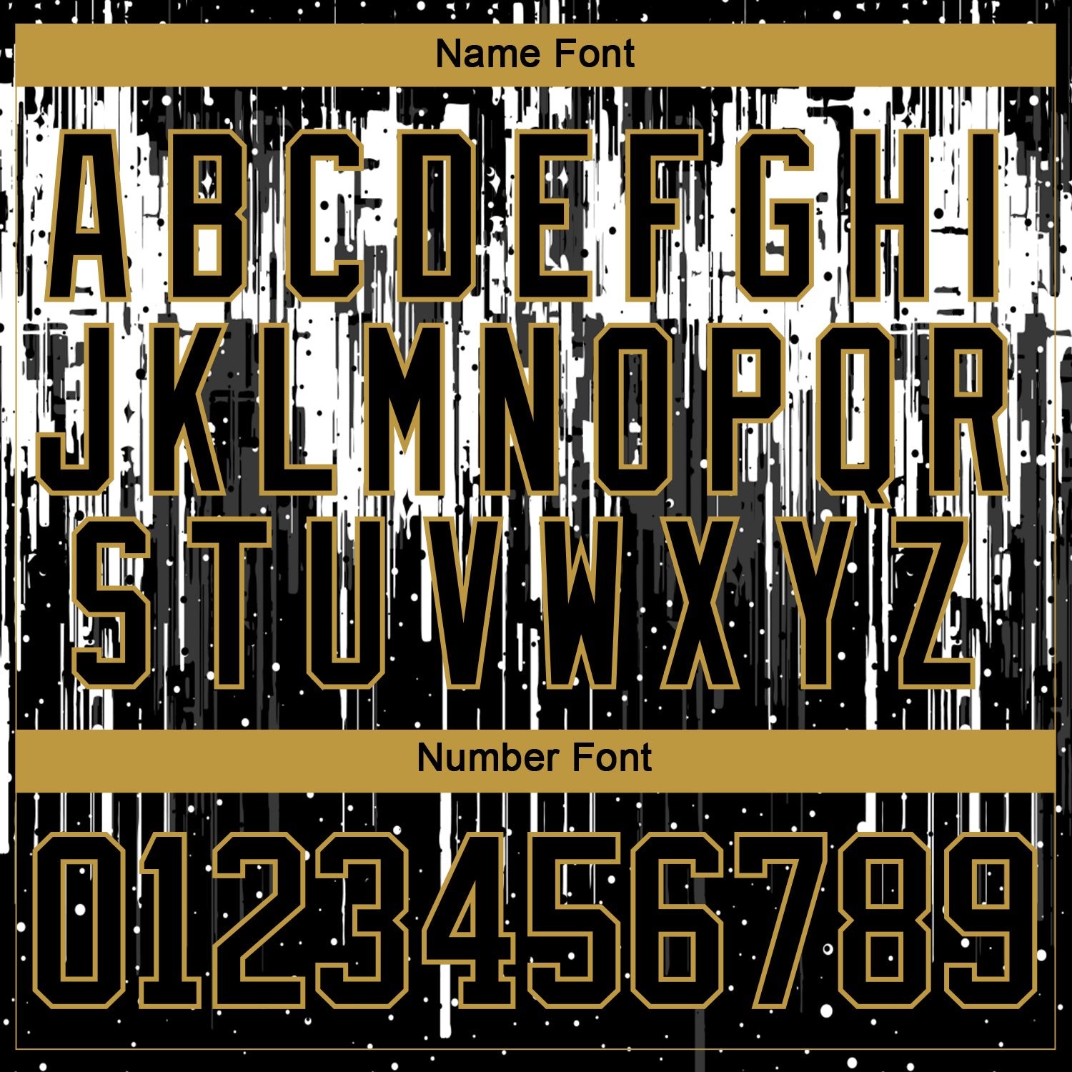 Custom Black Old Gold Steel Gray-White 3D Pattern Dripping Splatter Hockey Lace Neck Jersey