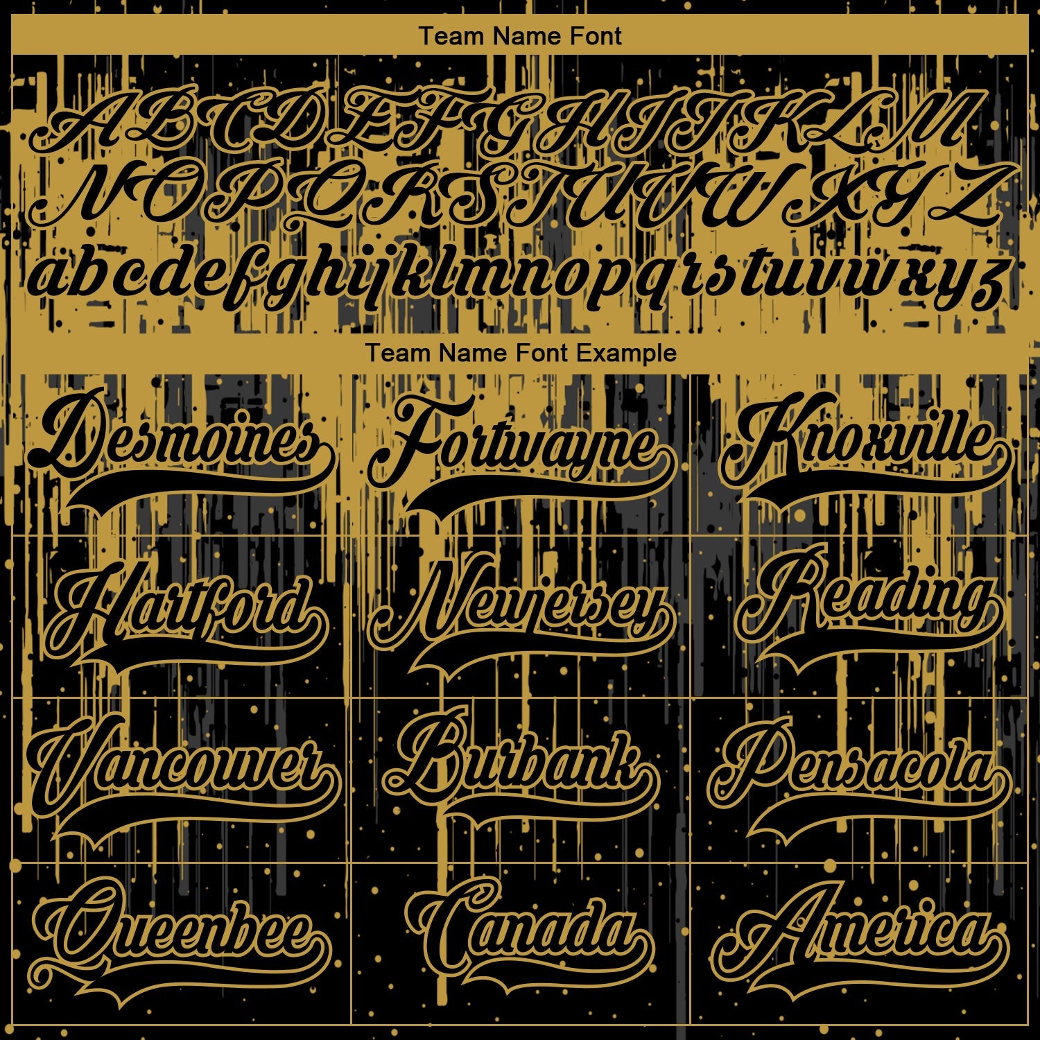 Custom Black Old Gold Steel Gray-White 3D Pattern Dripping Splatter Hockey Lace Neck Jersey