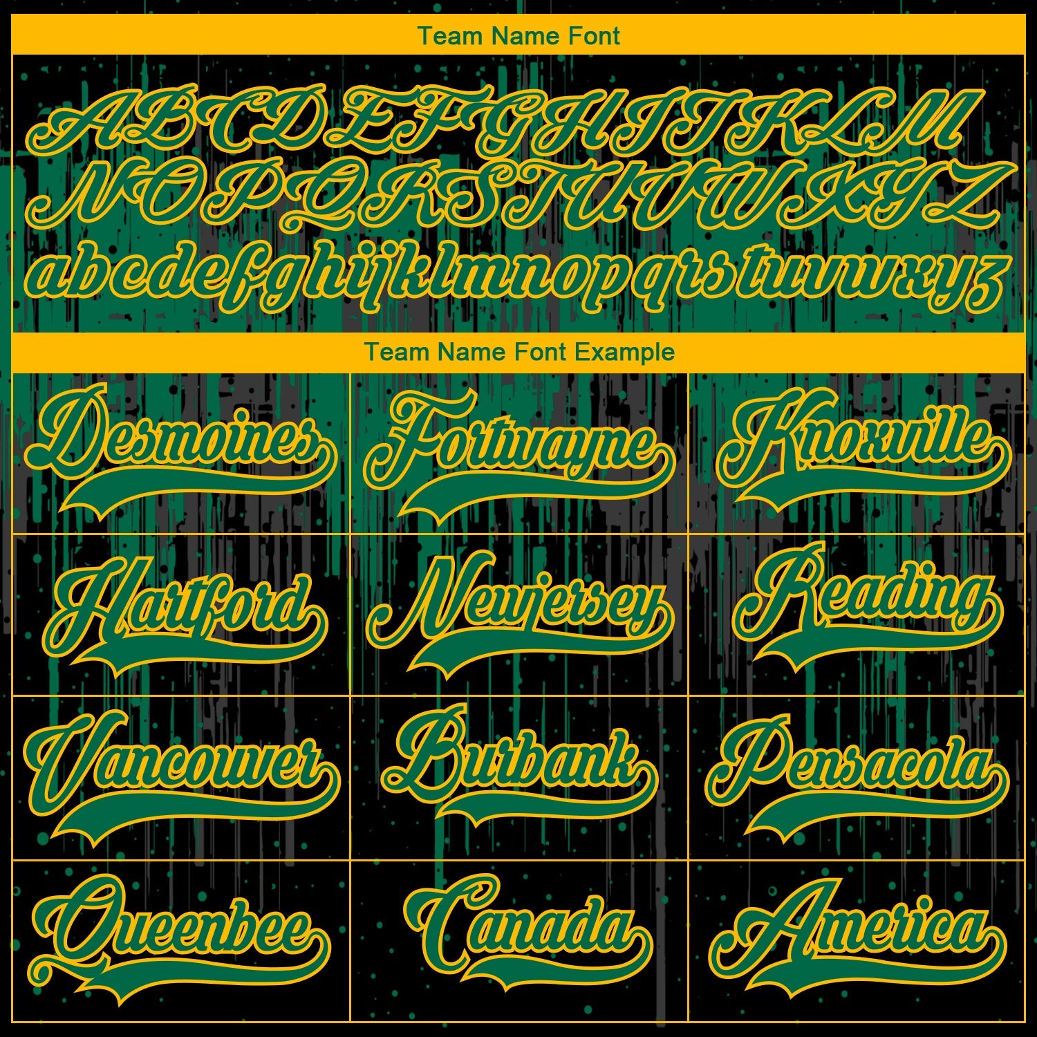Custom Black Kelly Green Gold Steel Gray-White 3D Pattern Dripping Splatter Hockey Lace Neck Jersey