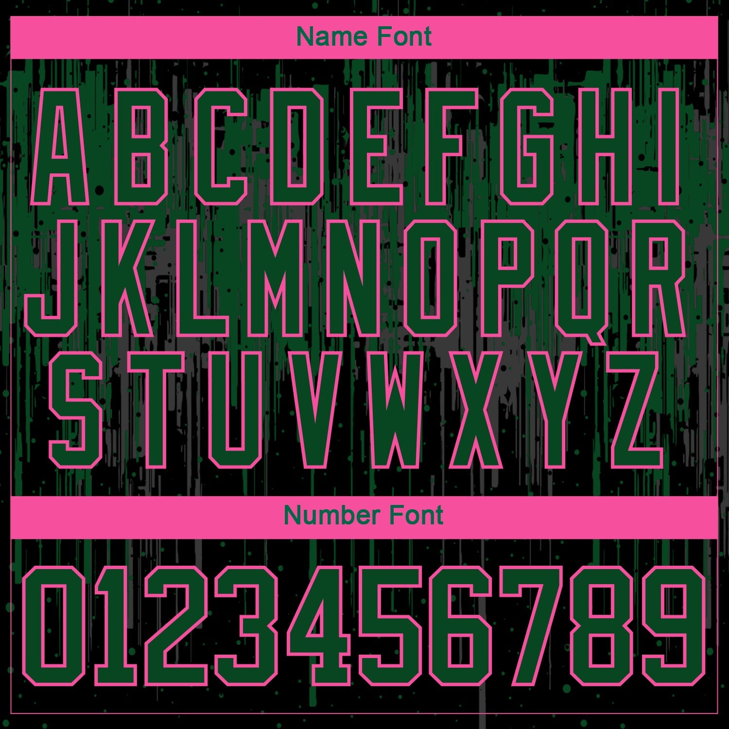 Custom Black Green Pink Steel Gray-White 3D Pattern Dripping Splatter Hockey Lace Neck Jersey