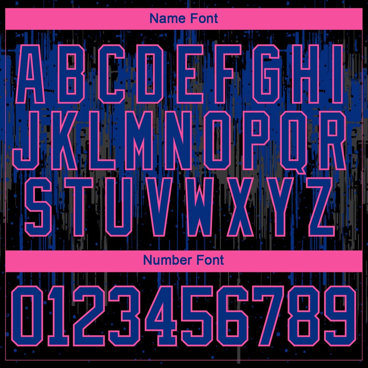 Custom Black Royal Pink Steel Gray-White 3D Pattern Dripping Splatter Hockey Lace Neck Jersey