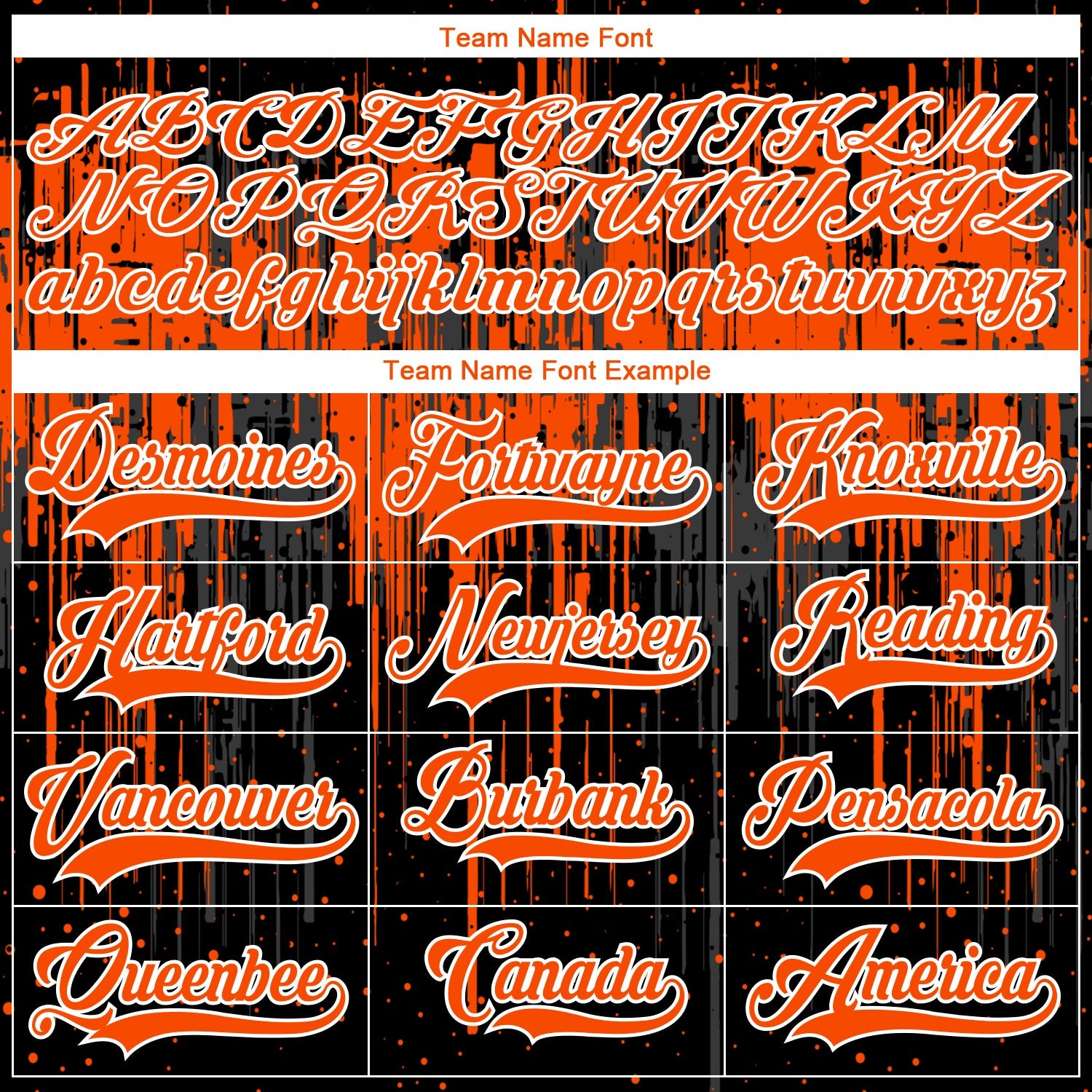 Custom Black Orange Steel Gray-White 3D Pattern Dripping Splatter Hockey Lace Neck Jersey