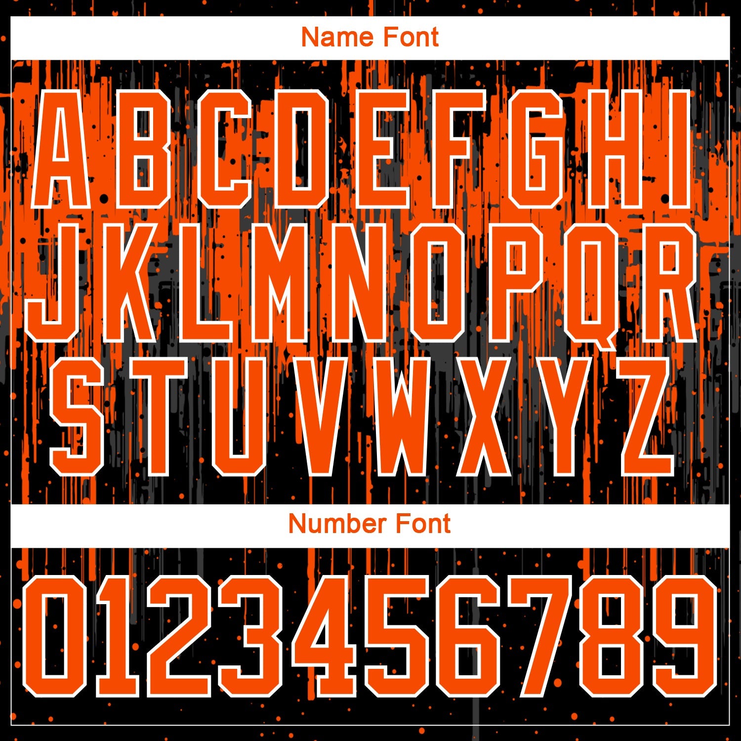 Custom Black Orange Steel Gray-White 3D Pattern Dripping Splatter Hockey Lace Neck Jersey