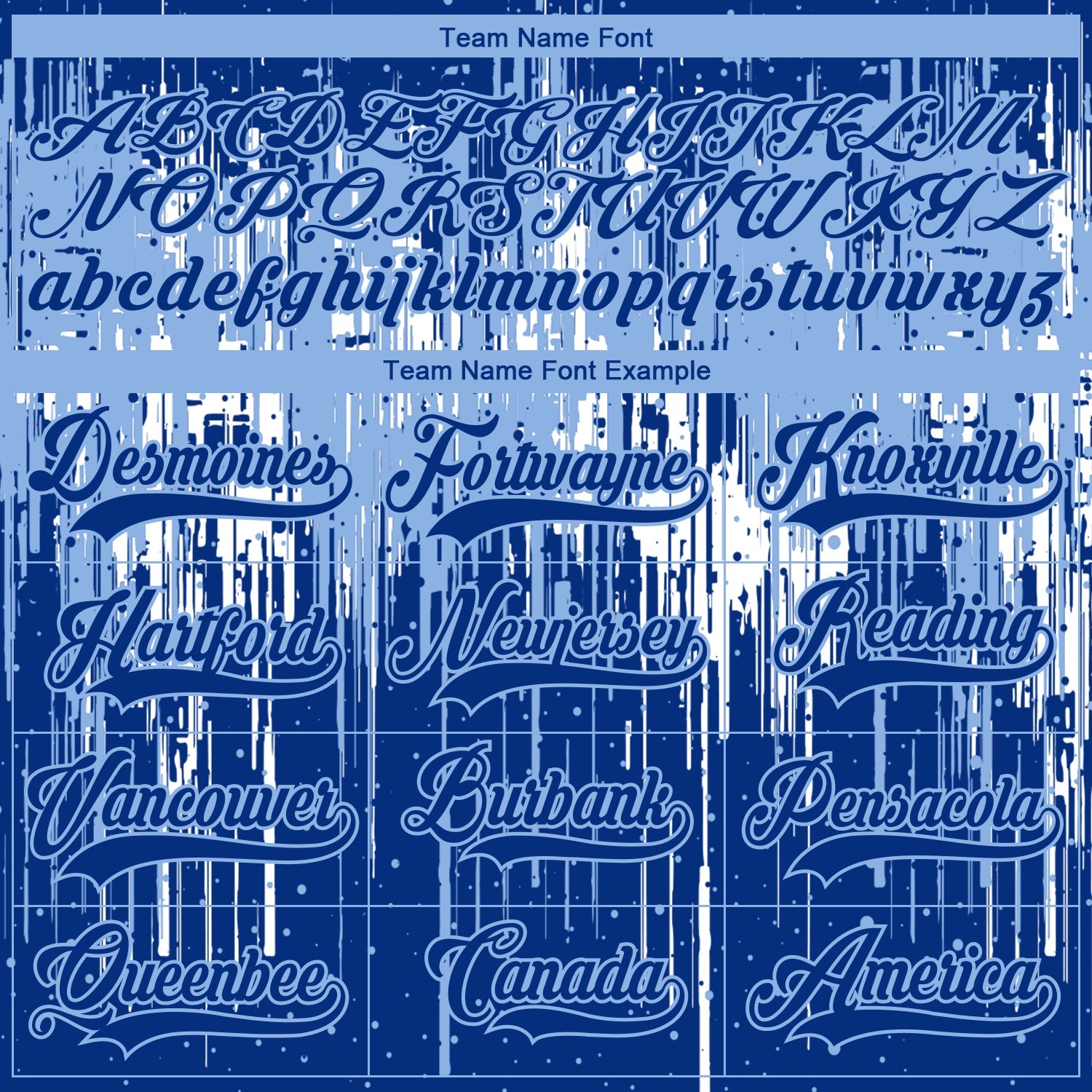 Custom Royal Light Blue-White 3D Pattern Dripping Splatter Hockey Lace Neck Jersey