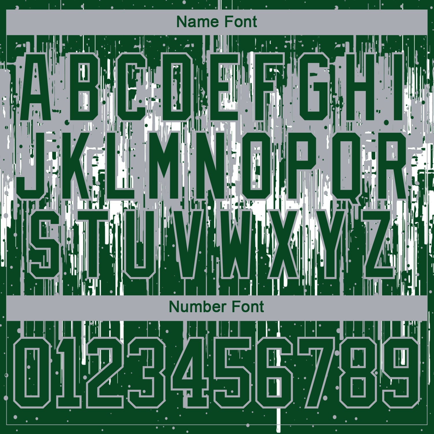 Custom Green Gray-White 3D Pattern Dripping Splatter Hockey Lace Neck Jersey
