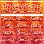 Custom Bay Orange Red Black-White 3D Pattern Abstract Gradient Halftone Hockey Lace Neck Jersey