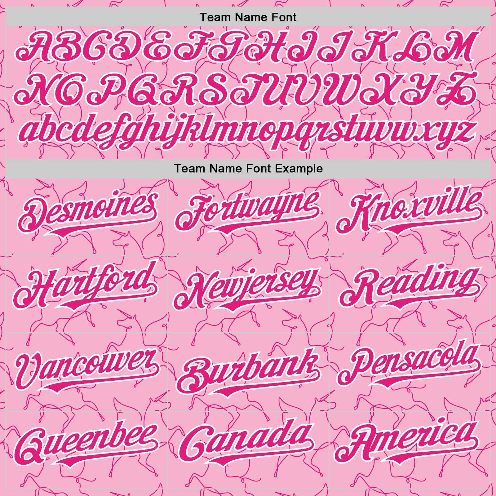 Custom Light Pink Hot Pink-White Valentine's Day Unicorn Authentic Baseball Jersey