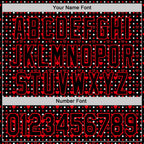 Custom Black Fire Red Valentine's Day Love Heart Authentic Baseball Jersey