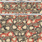 Custom City Cream Black Valentine's Day Love Heart Authentic Baseball Jersey