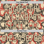 Custom City Cream Black Valentine's Day Love Heart Authentic Baseball Jersey