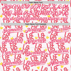 Custom Light Pink Neon Pink-White Valentine's Day Love Heart Authentic Baseball Jersey