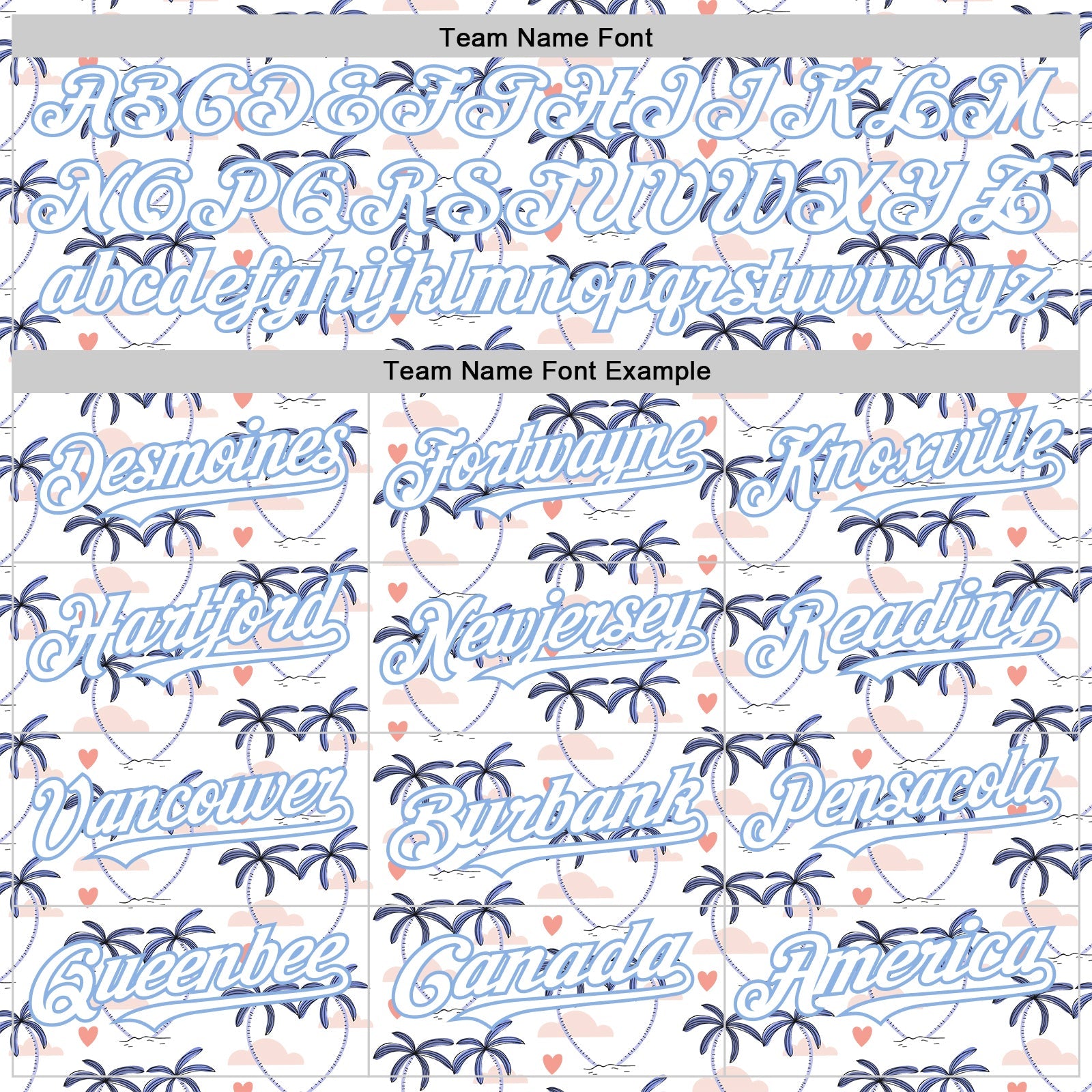 Custom White Light Blue Valentine's Day Love Heart Authentic Baseball Jersey