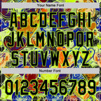 Custom Black Neon Green Valentine's Day Love Heart Authentic Baseball Jersey