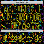 Custom Black Light Yellow Valentine's Day Arrow Pride Month Love Is Love Authentic Baseball Jersey