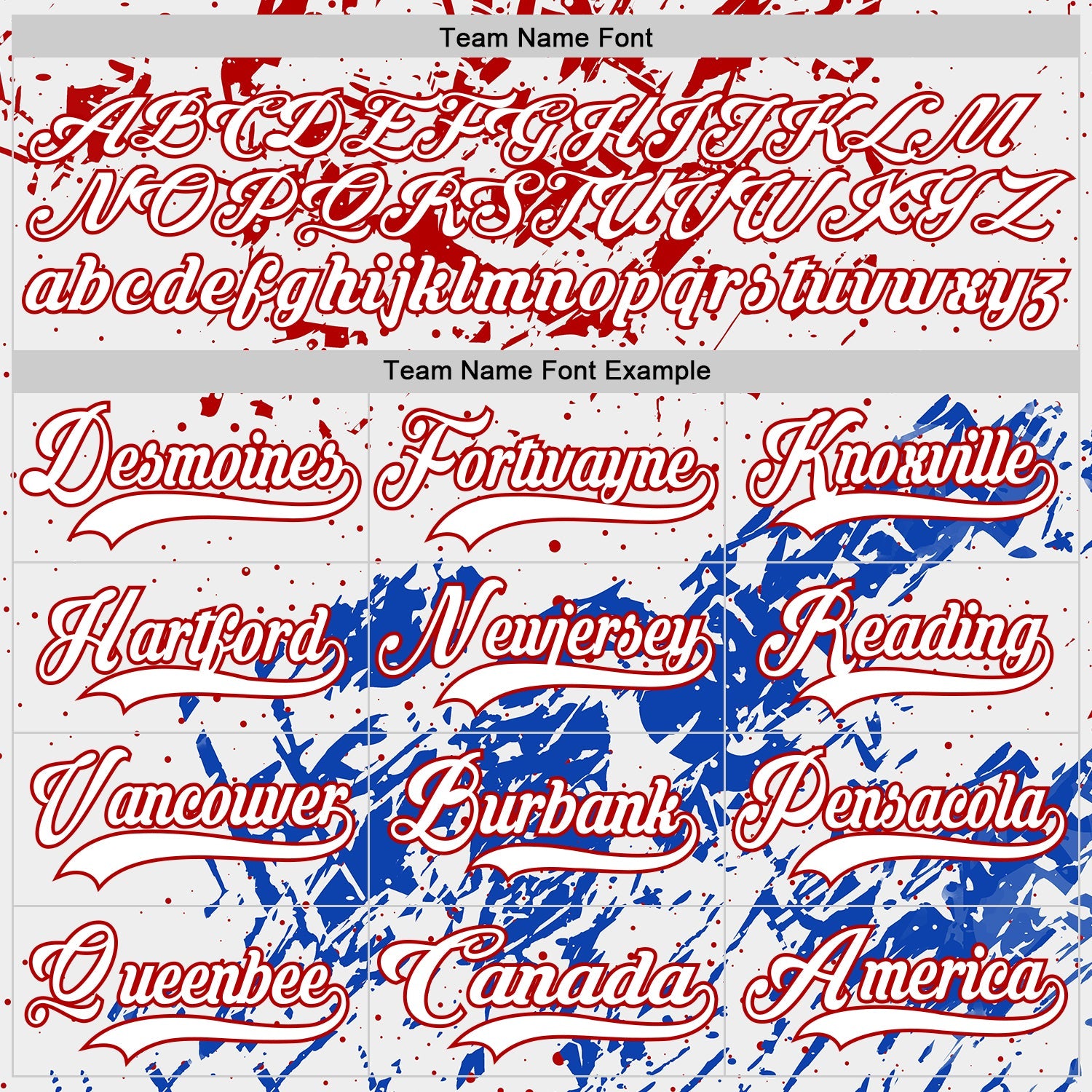Custom White Red-Thunder Blue 3D Pattern Abstract Splatter Paint Hockey Lace Neck Jersey